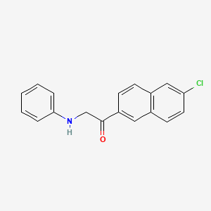 2-Anilino-1-(6-chloronaphthalen-2-yl)ethan-1-one