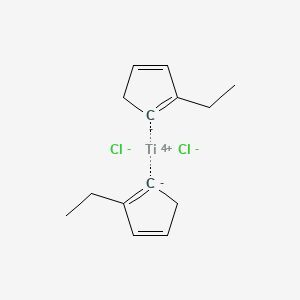 molecular formula C14H18Cl2Ti B1506344 Bis(ethylcyclopentadienyl)titanium (IV) dichloride 