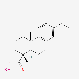 molecular formula C20H27KO2 B1506347 Potassium (1R-(1alpha,4abeta,10aalpha))-1,2,3,4,4a,9,10,10a-octahydro-7-isopropyl-1,4a-dimethylphenanthren-1-carboxylate CAS No. 38592-41-5
