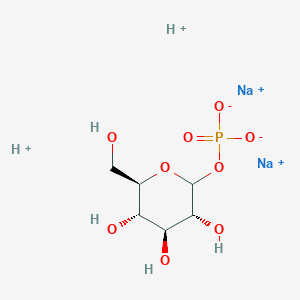 molecular formula C6H13Na2O9P+2 B1506351 d-Glucopyranose, 1-(dihydrogen phosphate), disodium salt CAS No. 32972-46-6