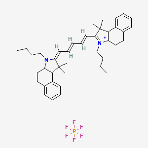 molecular formula C41H55F6N2P B1506352 (2E)-3-butyl-2-[(2E,4E)-5-(3-butyl-1,1-dimethyl-3a,4,5,9b-tetrahydrobenzo[e]indol-3-ium-2-yl)penta-2,4-dienylidene]-1,1-dimethyl-3a,4,5,9b-tetrahydrobenzo[e]indole;hexafluorophosphate 