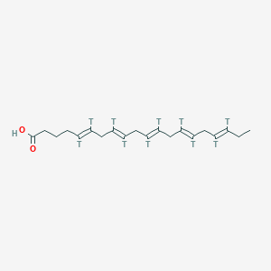 molecular formula C20H30O2 B1506357 (5E,8E,11E,14E,17E)-5,6,8,9,11,12,14,15,17,18-decatritioicosa-5,8,11,14,17-pentaenoic acid 