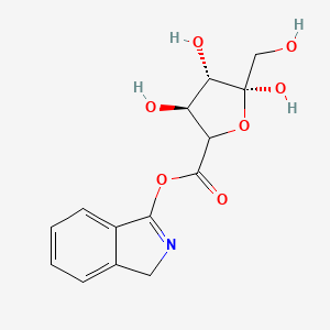 3H-isoindol-1-yl (3S,4S,5R)-3,4,5-trihydroxy-5-(hydroxymethyl)tetrahydrofuran-2-carboxylate