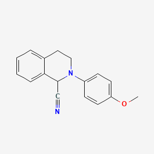 molecular formula C17H16N2O B1506362 2-(4-Methoxyphenyl)-1,2,3,4-tetrahydroisoquinoline-1-carbonitrile 