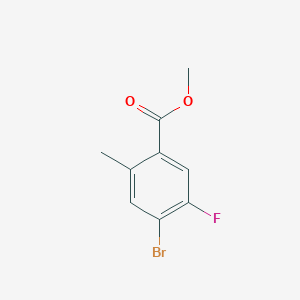 molecular formula C9H8BrFO2 B1506366 Methyl 4-Bromo-5-fluoro-2-methylbenzoate CAS No. 1352889-89-4
