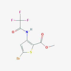 Methyl 5-bromo-3-(2,2,2-trifluoroacetamido)thiophene-2-carboxylate
