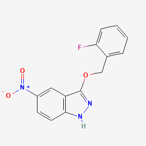 3-((2-Fluorobenzyl)oxy)-5-nitro-1H-indazole