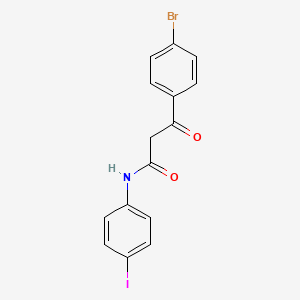 3-(4-bromophenyl)-N-(4-iodophenyl)-3-oxopropanamide