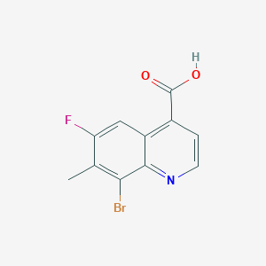 8-Bromo-6-fluoro-7-methylquinoline-4-carboxylic acid