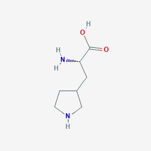 molecular formula C7H14N2O2 B1506381 (2S)-2-Amino-3-(pyrrolidin-3-yl)propanoic acid CAS No. 1313183-06-0