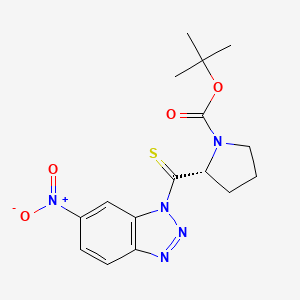 molecular formula C16H19N5O4S B1506391 Boc-ThionoPro-1-(6-nitro)benzotriazolide CAS No. 260782-41-0