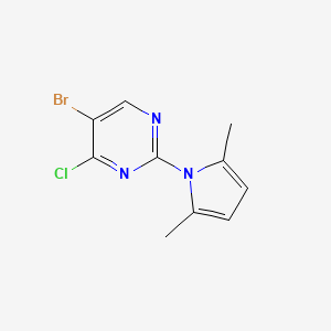 5-Bromo-4-chloro-2-(2,5-dimethyl-1H-pyrrol-1-yl)pyrimidine