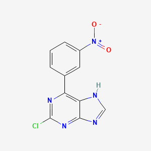 2-chloro-6-(3-nitrophenyl)-7H-purine