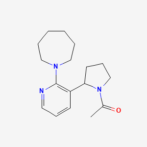 1-(2-(2-(Azepan-1-yl)pyridin-3-yl)pyrrolidin-1-yl)ethanone