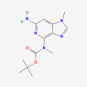 tert-Butyl (6-amino-1-methyl-1H-imidazo[4,5-c]pyridin-4-yl)(methyl)carbamate