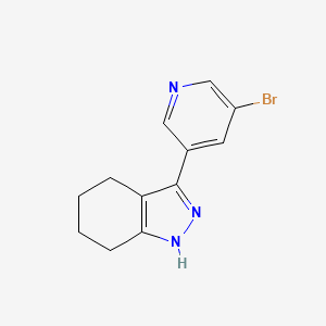 3-(5-Bromopyridin-3-yl)-4,5,6,7-tetrahydro-1H-indazole