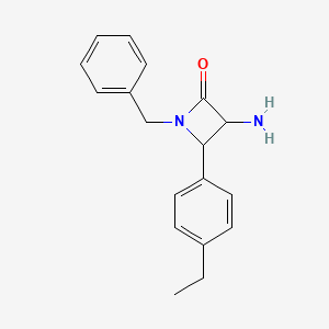 3-Amino-1-benzyl-4-(4-ethylphenyl)azetidin-2-one