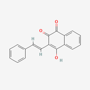 3-Hydroxy-2-(2-phenylvinyl)naphthalene-1,4-dione