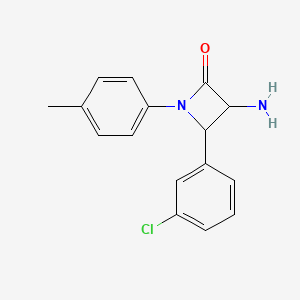 3-Amino-4-(3-chlorophenyl)-1-(p-tolyl)azetidin-2-one