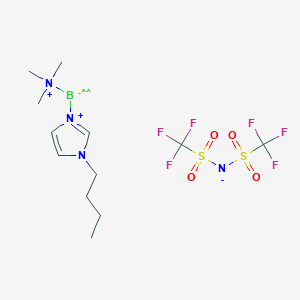molecular formula C12H21BF6N4O4S2 B1506403 (1-Butyl-1H-imidazol-3-ium-3-YL)(trimethylammonio)dihydroborate bis(trifluoromethylsulfonyl)amide CAS No. 863650-60-6