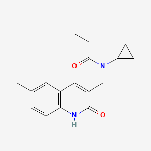 N-Cyclopropyl-N-((2-hydroxy-6-methylquinolin-3-yl)methyl)propionamide