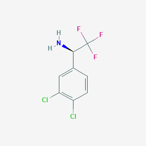 molecular formula C8H6Cl2F3N B1506408 (1R)-1-(3,4-Dichlorophenyl)-2,2,2-trifluoroethylamine 
