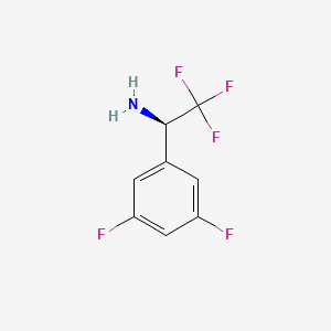 molecular formula C8H6F5N B1506413 (1R)-1-(3,5-Difluorophenyl)-2,2,2-trifluoroethylamine 