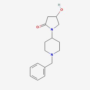 1-(1-Benzylpiperidin-4-yl)-4-hydroxypyrrolidin-2-one