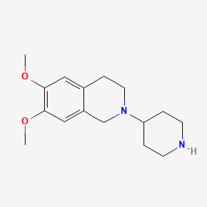 6,7-Dimethoxy-2-(piperidin-4-yl)-1,2,3,4-tetrahydroisoquinoline