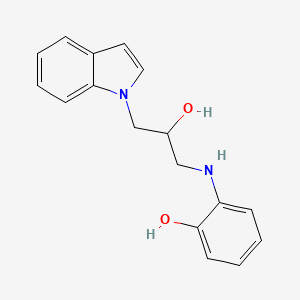 2-(2-Hydroxy-3-indol-1-yl-propylamino)-phenol