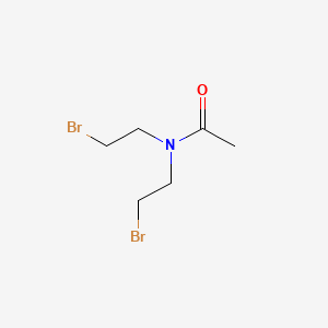 molecular formula C6H11Br2NO B15064157 N,N-Bis(2-bromoethyl)acetamide 