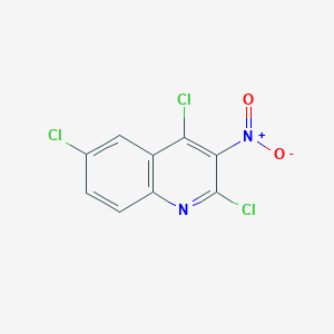 molecular formula C9H3Cl3N2O2 B15064179 2,4,6-Trichloro-3-nitroquinoline 