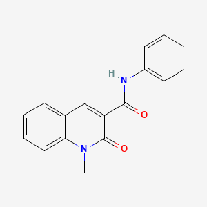 3-Quinolinecarboxamide, 1,2-dihydro-1-methyl-2-oxo-N-phenyl-