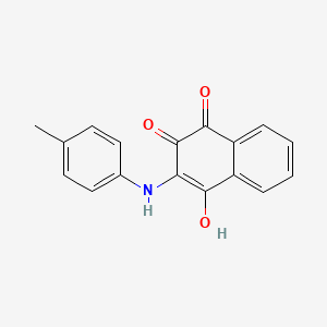 1,4-Naphthalenedione, 2-hydroxy-3-((4-methylphenyl)amino)-