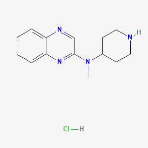 molecular formula C14H19ClN4 B15064234 N-methyl-N-(piperidin-4-yl)quinoxalin-2-amine hydrochloride 