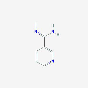 molecular formula C7H9N3 B1506424 N'-methylpyridine-3-carboximidamide CAS No. 856213-45-1