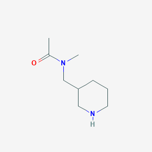molecular formula C9H18N2O B1506425 N-Methyl-N-piperidin-3-ylmethyl-acetamide CAS No. 91086-13-4