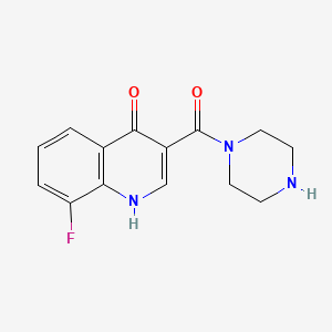 8-Fluoro-3-(piperazine-1-carbonyl)quinolin-4(1H)-one