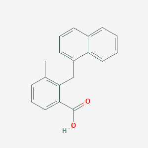 3-Methyl-2-[(naphthalen-1-yl)methyl]benzoic acid