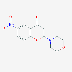 2-(Morpholin-4-yl)-6-nitro-4H-1-benzopyran-4-one