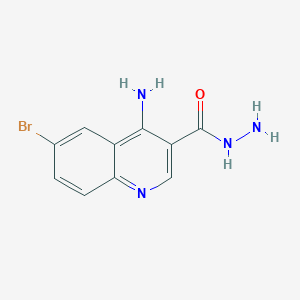 4-Amino-6-bromoquinoline-3-carbohydrazide