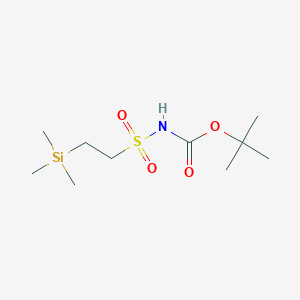 molecular formula C10H23NO4SSi B15064288 Carbamic acid, [[2-(trimethylsilyl)ethyl]sulfonyl]-, 1,1-dimethylethyl ester CAS No. 145387-82-2