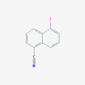 molecular formula C11H6IN B15064291 1-Cyano-5-iodonaphthalene 