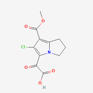 2-(6-Chloro-7-(methoxycarbonyl)-2,3-dihydro-1H-pyrrolizin-5-yl)-2-oxoacetic acid