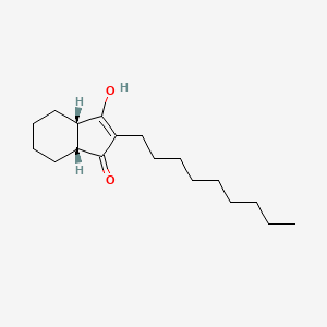 molecular formula C18H30O2 B15064299 Cis-3-hydroxy-2-nonyl-3a,4,5,6,7,7a-hexahydro-1H-inden-1-one 