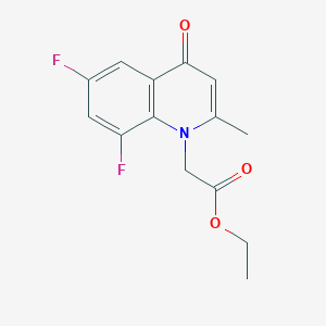 Ethyl 2-(6,8-difluoro-2-methyl-4-oxoquinolin-1(4H)-yl)acetate