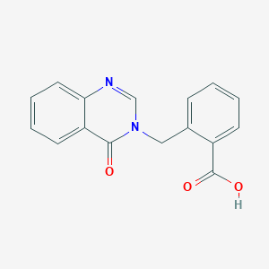 molecular formula C16H12N2O3 B15064325 2-((4-Oxoquinazolin-3(4H)-yl)methyl)benzoic acid CAS No. 923018-95-5