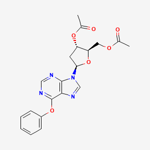 molecular formula C20H20N4O6 B1506435 3',5'-DI-O-Acetyl-O6-phenyl-2'-deoxyinosine 