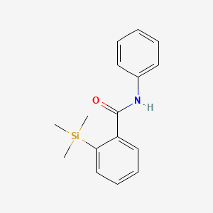 molecular formula C16H19NOSi B15064356 N-Phenyl-2-(trimethylsilyl)benzamide CAS No. 17922-30-4