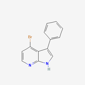 molecular formula C13H9BrN2 B15064395 4-Bromo-3-phenyl-1H-pyrrolo[2,3-b]pyridine 